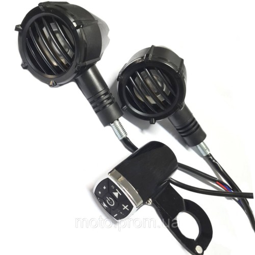 Мотоакустика з Bluethooth 2x20W, поворотами, габаритом, сигналом
