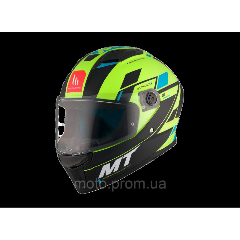 Мотошлем MT STINGER 2 Zivze C3 Matt Yellow XS