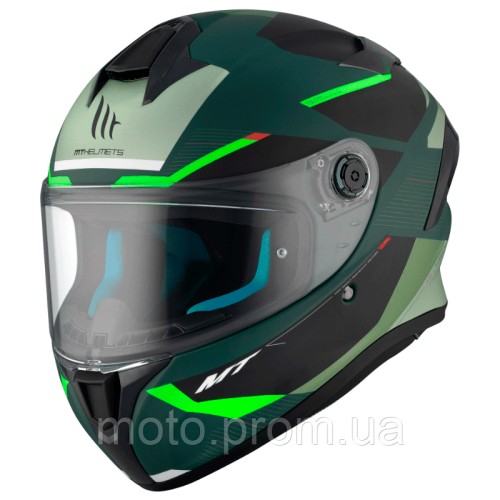 Мотошлем MT Targo S KAY C6 Matt Green ECE2206 XL