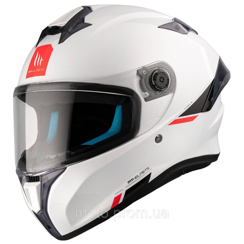 Мотошлем MT Targo S Solid A0 Gloss White ECE2206 M