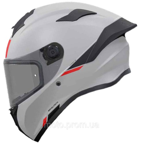 Мотошлем MT Targo S Solid A12 Gloss Grey ECE2206 S