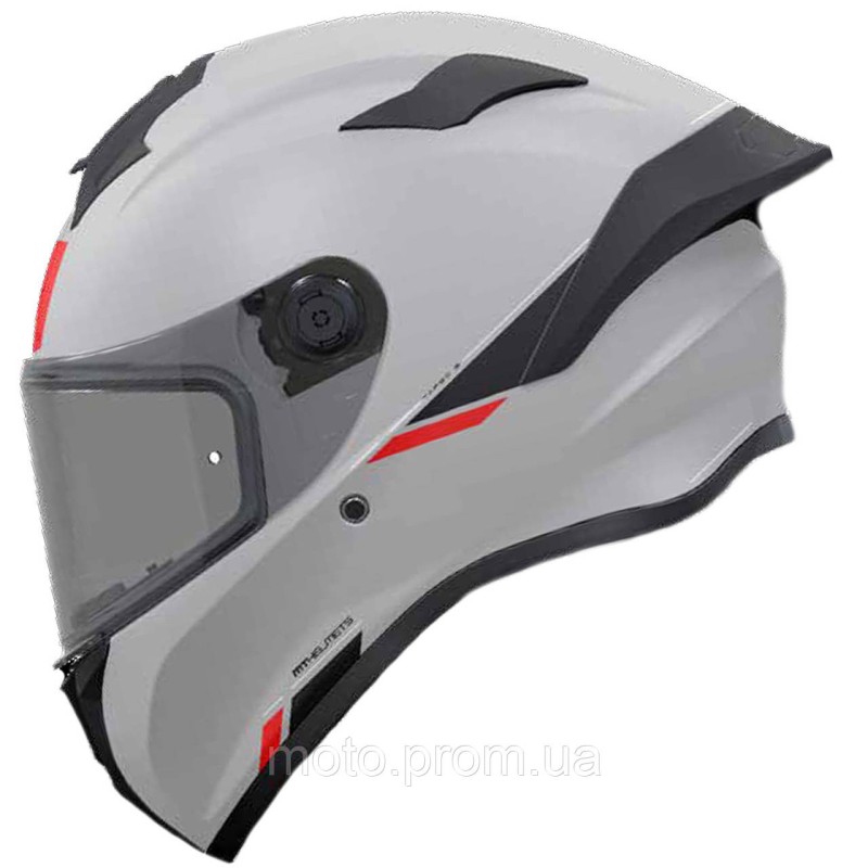Мотошлем MT Targo S Solid A12 Gloss Grey ECE2206 S