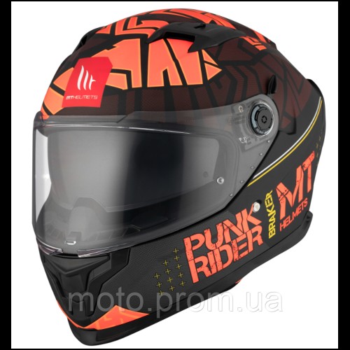 Мотошлем MT BRAKER SV PUNK RIDER B5 Matt Red M