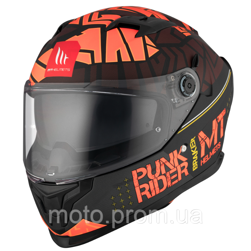 Мотошлем MT BRAKER SV PUNK RIDER B5 Matt Red XL