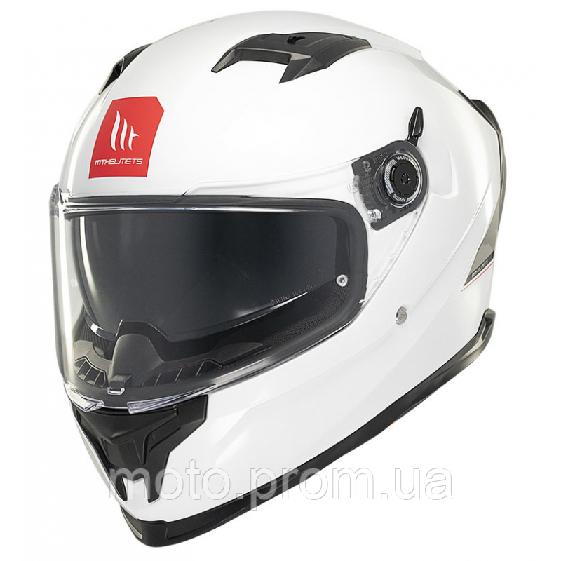 Мотошлем MT BRAKER SV Solid Gloss White M
