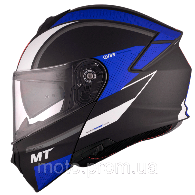 Мотошлем MT Genesis SV Cave A7 Matt Blue M