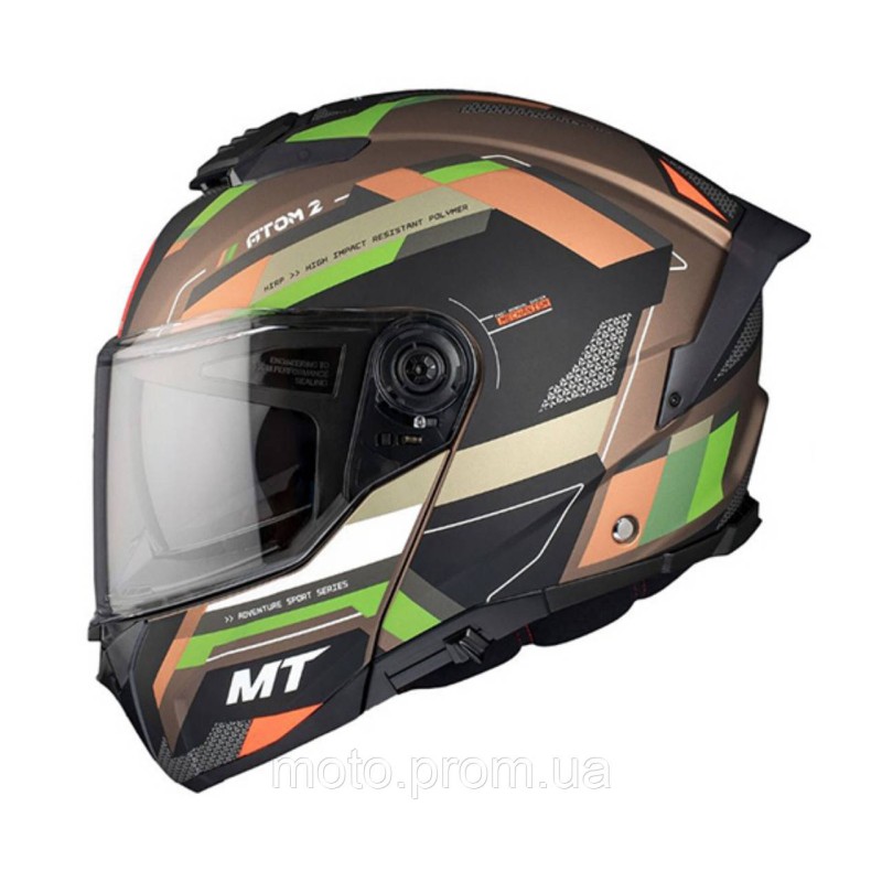 Мотошлем MT ATOM 2 SV BAST A6 Matt Green S
