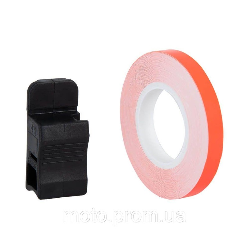 Наклейка світловідбивна Oxford Wheel Stripes Fluo Orange + Appl