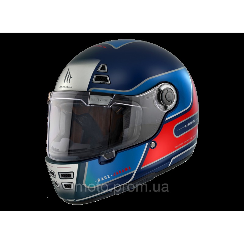 Мотошолом MT Jarama Baux D7 Matt Blue M