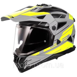 Мотошлем LS2 MX702 Pioneer 2 Namib Matt Grey Hi-Vis Yellow S Мотошлем LS2 MX702 Pioneer 2 Namib Matt Grey Hi-Vis Yellow S