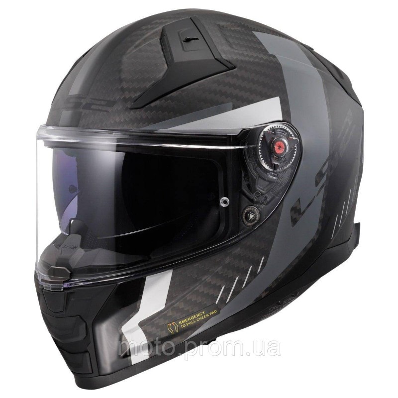 LS2 FF811 Vector 2 C Grid Matt Black Grey