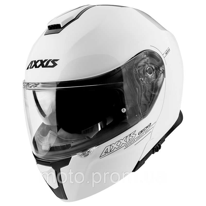 Мотошлем AXXIS GECKO Solid A0 Gloss White M
