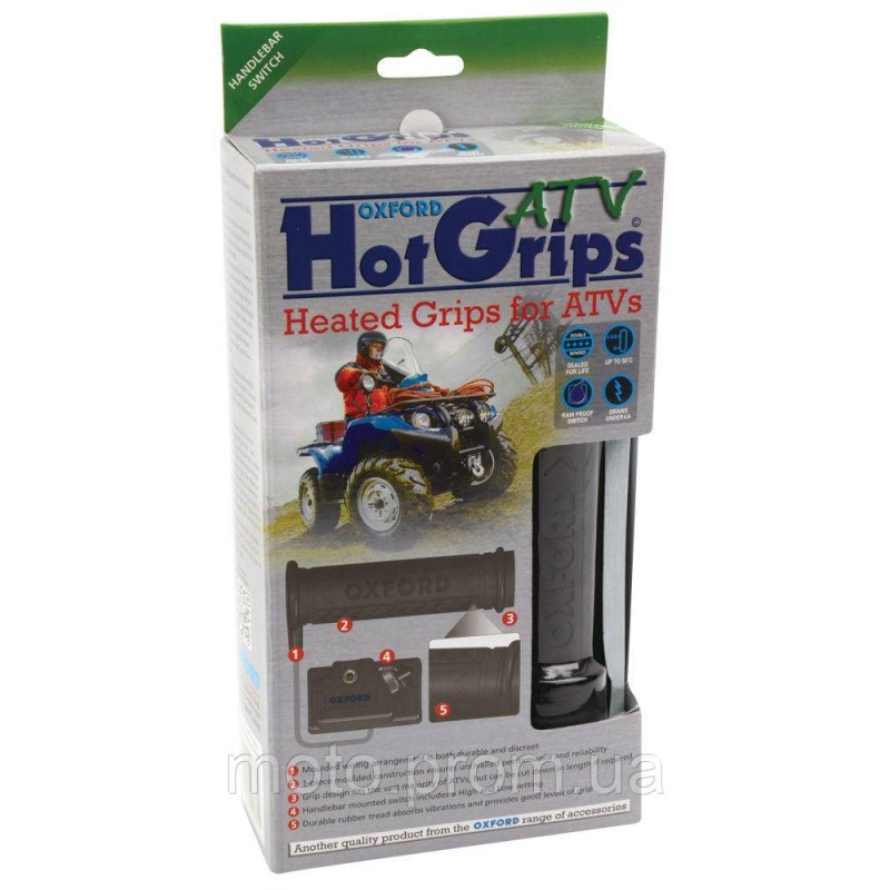 Грипси з підігрівом Oxford HotGrips ATV with High/Low switch