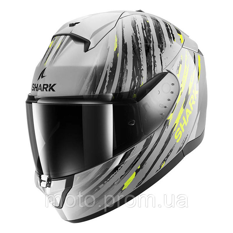 Мотошлем SHARK RIDILL 2 ASSYA silver grey yellow M