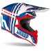 Мотошлем Airoh Wraap BROKEN blue/red gloss XL