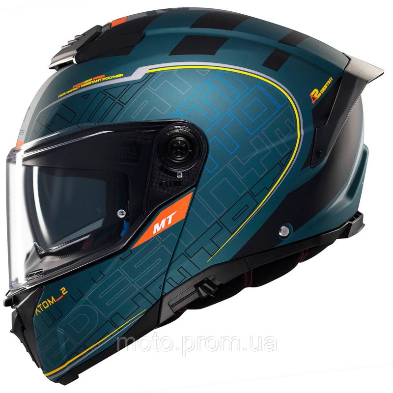 Мотошолом MT ATOM 2 SV DESTINY C6 Matt Green M