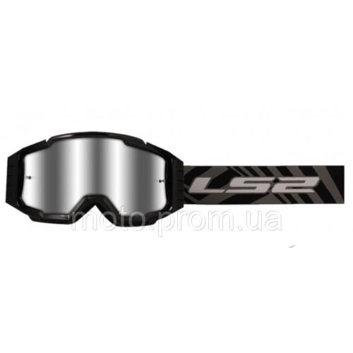 Маска кроссовая LS2 CHARGER PRO Black Mirror Lens