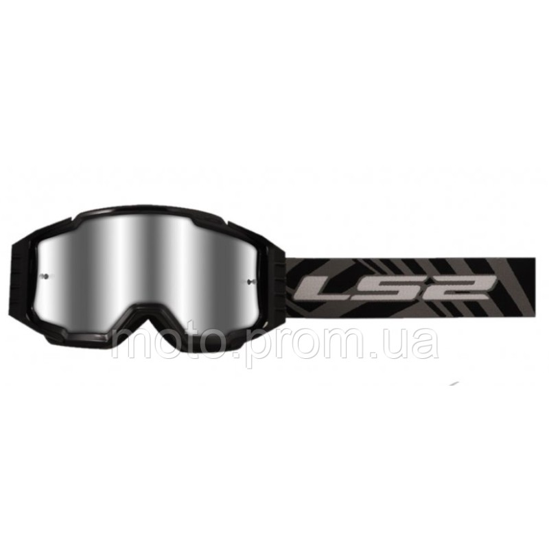 Маска кроссовая LS2 CHARGER PRO Black Mirror Lens