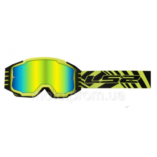Маска кросова LS2 CHARGER PRO Gold Mirror Lens