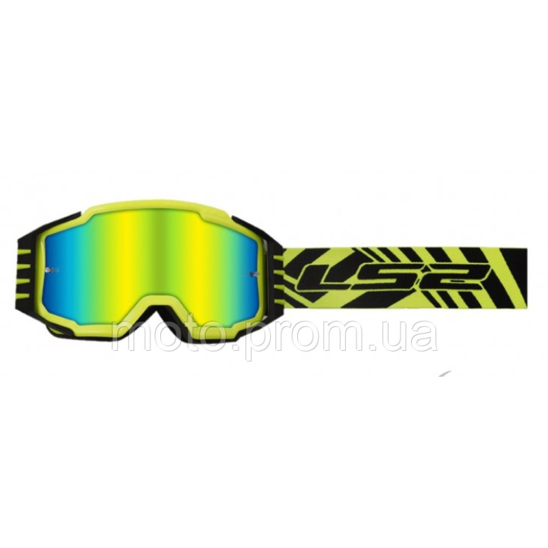 Маска кросова LS2 CHARGER PRO Gold Mirror Lens