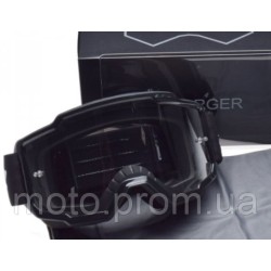 Маска кросова LS2 CHARGER Black Clear Lens Маска кросова LS2 CHARGER Black Clear Lens