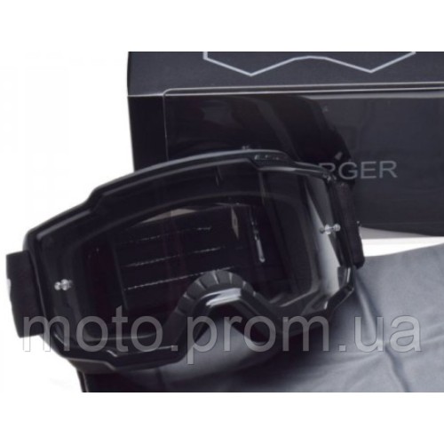 Маска кроссовая LS2 CHARGER Black Clear Lens