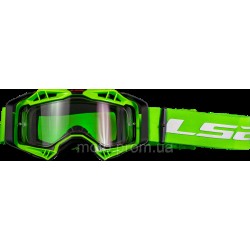 Маска кросова LS2 Aura Goggle Black Hi-Vis Green With Clear Visor Маска кросова LS2 Aura Goggle Black Hi-Vis Green With Clear Visor