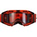 Маска кросова LS2 Aura Goggle Black Red With Clear Visor