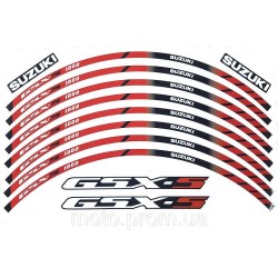 Наклейка на обід колеса Suzuki GSX-S Red Наклейка на обід колеса Suzuki GSX-S Red