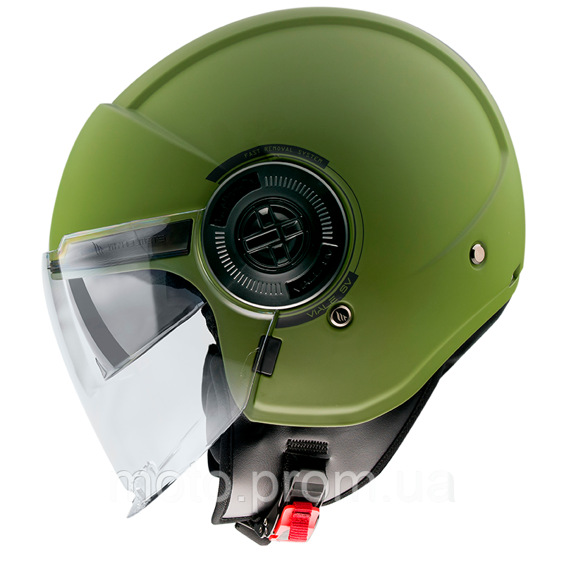 Мотошолом MT VIALE SV S Solid Matt Green XL