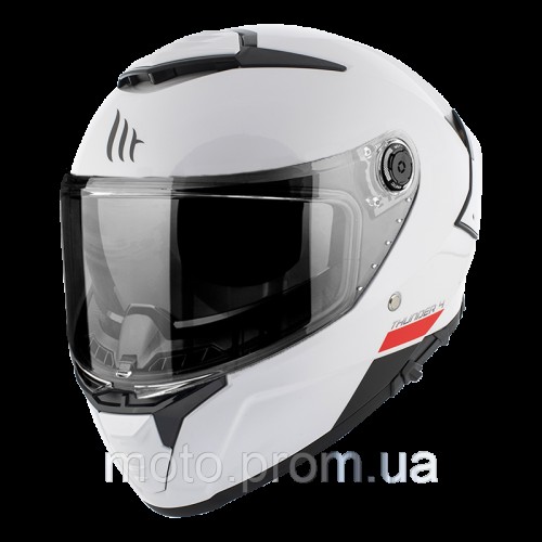 Мотошолом MT THUNDER 4 SV Solid Gloss White XXXL