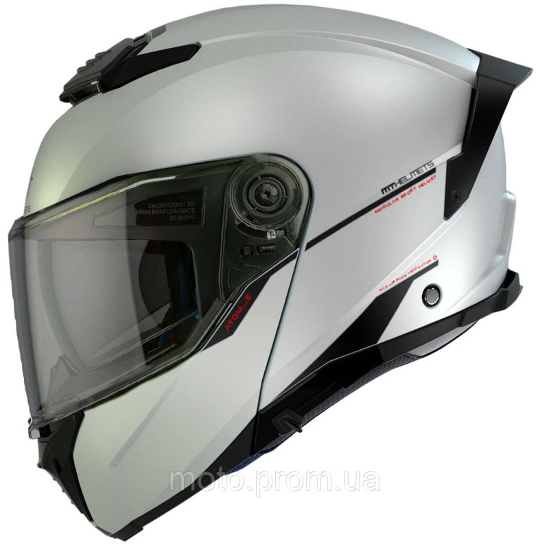 Мотошлем MT ATOM 2 SV Solid A0 Gloss White XS