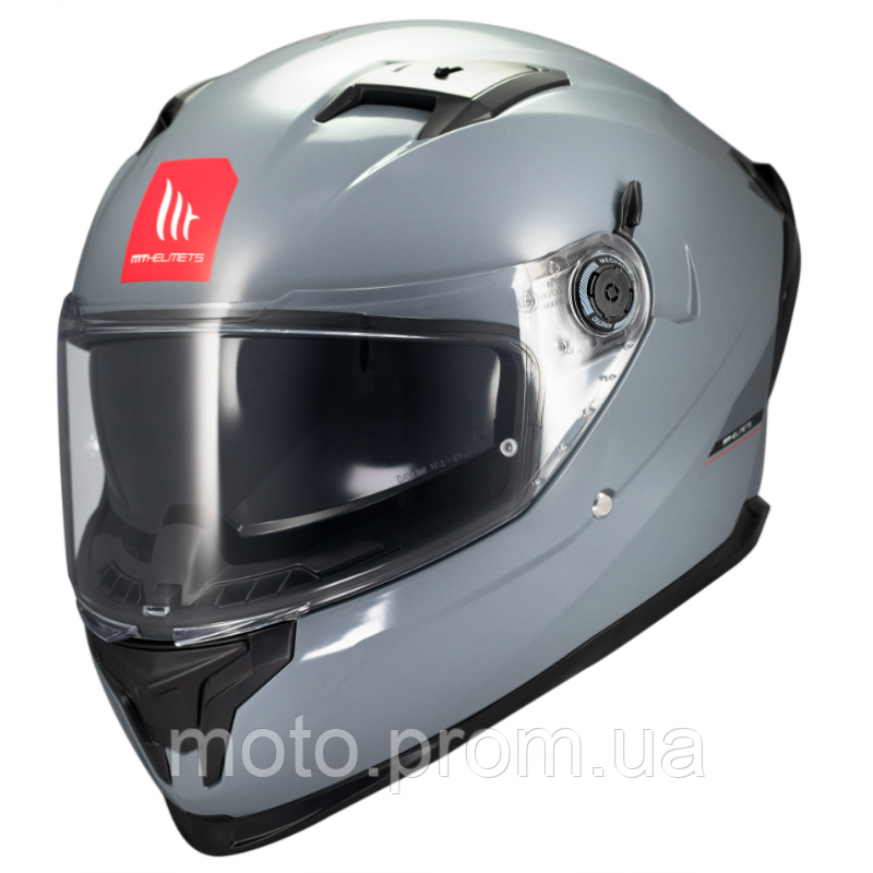 Мотошлем MT BRAKER SV Solid Gloss Grey A12 XL