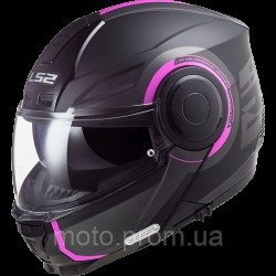 Мотошолом LS2 FF902 Scope Arch Matt Titanium Pink
