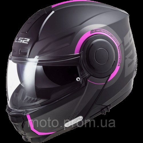 Мотошолом LS2 FF902 Scope Arch Matt Titanium Pink