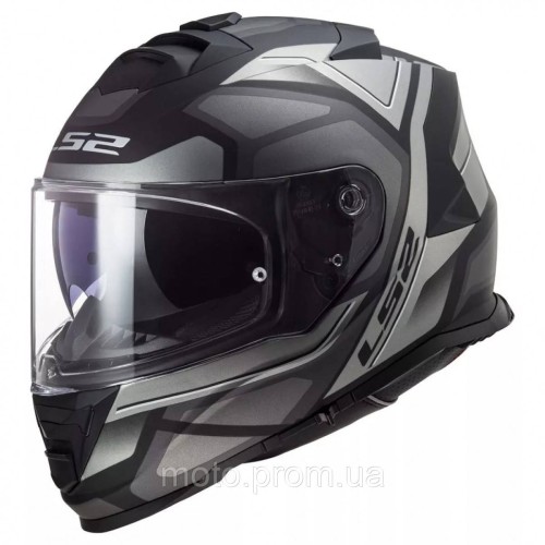 Мотошолом LS2 FF800 Storm 2 Faster Matt Titanium ECE2206 M