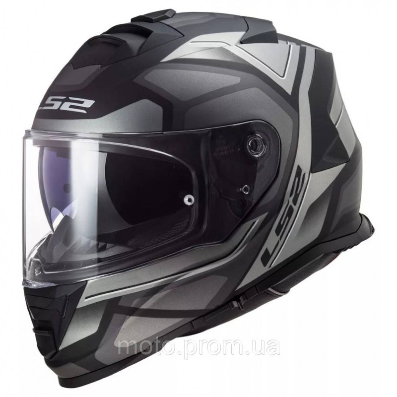 Мотошолом LS2 FF800 Storm 2 Faster Matt Titanium ECE2206 M