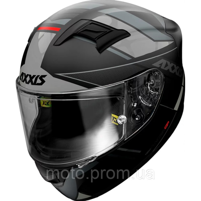 Мотошолом AXXIS RACER GP SV FIBER B2 MATT GRAY L
