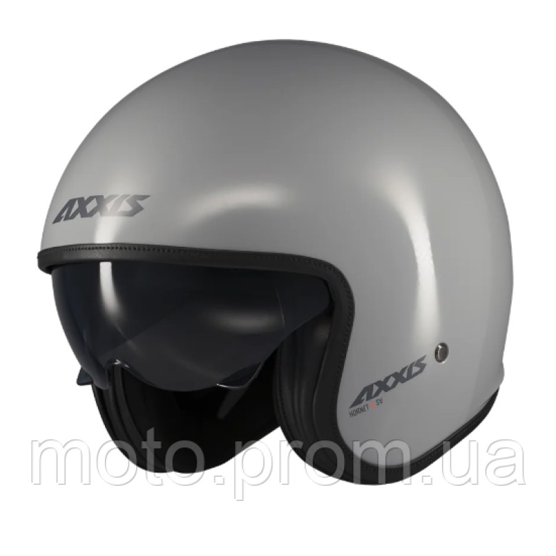 Мотошолом AXXIS HORNET SV S Solid A2 Gloss Grey L