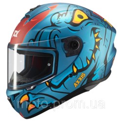 Мотошолом AXXIS DRAKEN S Dinotoon C7 Matt Blue M