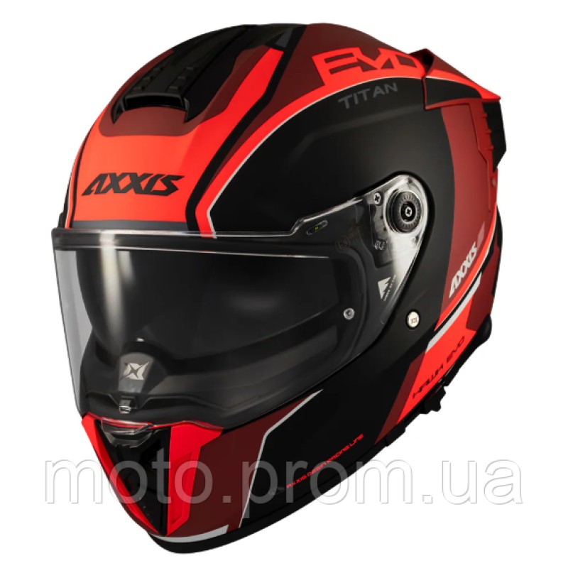 Мотошолом AXXIS HAWK SV EVO Titan B5 Matt Red L