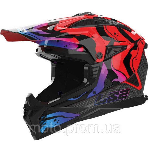 Мотошолом LS2 MX708 Fast 2 Wash Red M