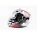 Шлем модуляр, закрытый с откидным подбородком+откидные очки BLD-159 S (55-56см), ЧЕРНО-КРАСНЫЙ