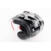 Шлем открытый+откидные очки BLD-708 М (57-58см), ЧЕРНО-КРАСНЫЙ 