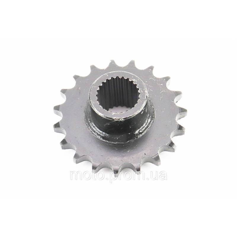 Звезда приводная задняя шлицевая 428-19T (втулка d=25mm, L=32mm)
