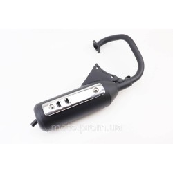 Глушник Honda DIO AF27, тип 1 (накладка хром) Глушник Honda DIO AF27, тип 1 (накладка хром)