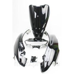 Honda DIO AF-34 пластик - к-кт фарбований 5 деталей (голова під диск. гальмо), ЧОРНИЙ Honda DIO AF-34 пластик - к-кт фарбований 5 деталей (голова під диск. гальмо), ЧОРНИЙ