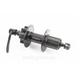 Втулка задня MTB алюмінієва 14Gx36H під касету 8-10зв, Disk-brake Center Lock, кріпл. ексцентрик, чорна FH-TX506 Втулка задня MTB алюмінієва 14Gx36H під касету 8-10зв, Disk-brake Center Lock, кріпл. ексцентрик, чорна FH-TX506