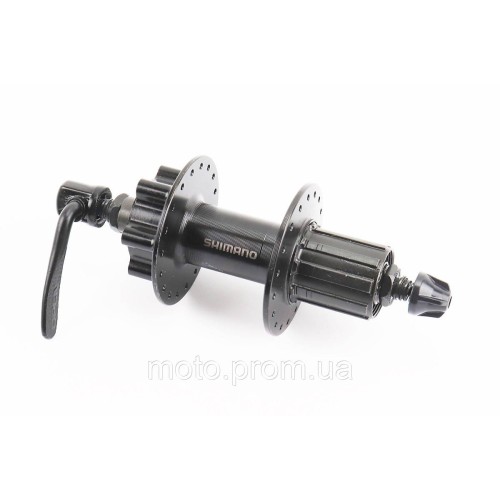 Втулка задня MTB алюмінієва 14Gx36H під касету 8-10зв, Disk-brake Center Lock, кріпл. ексцентрик, чорна FH-TX506