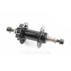 Втулка задня MTB 14Gx36H під вільнобіг, Disk-brake, кріпл. гайка чорна SF-HB25R